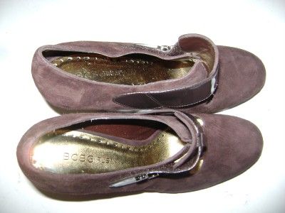 BCBGirls Koala Oakbrown Suede Patent Shootie 4 Heel Shoe 9 B 39 