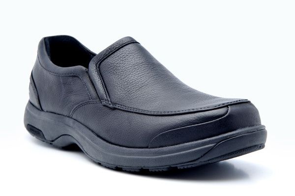 Dunham Mens Battery Park Slip on Shoes Black