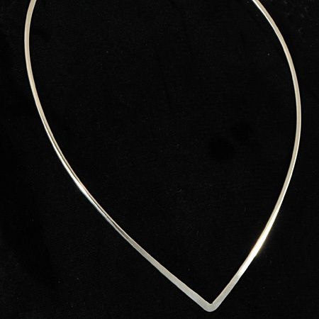 Vintage Scandinavian Bengt Hallberg Silver Torque Necklace c1975