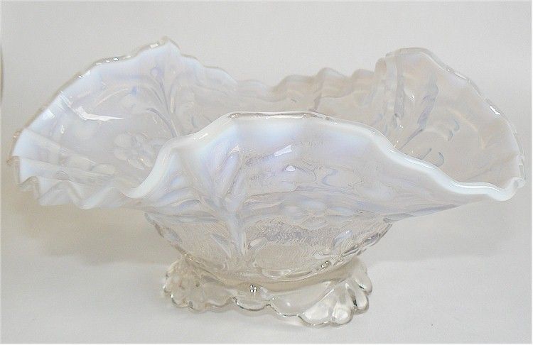 EAPG Beaumont Glass Fiery Opalescent Flora Bowl