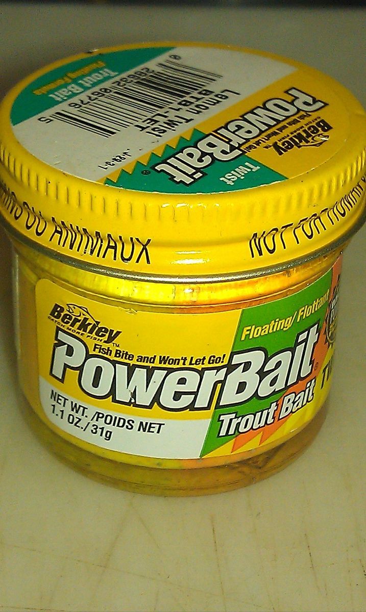 Berkley Power Bait Lemon Twist 1 45oz Floating Trout Fish Bait