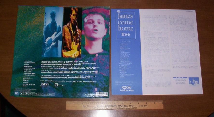 Japan LD James Come Home Live Digital Audio Very RARE