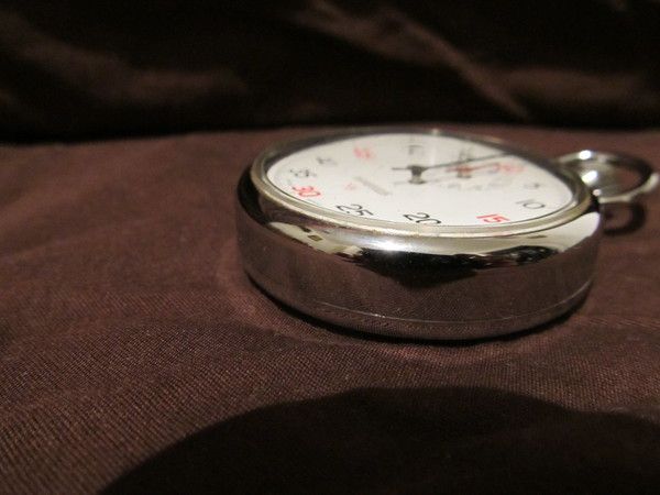 Wakmann 1 5 Second Stopwatch Pristine Runs Perfectly Swiss Made Clear 