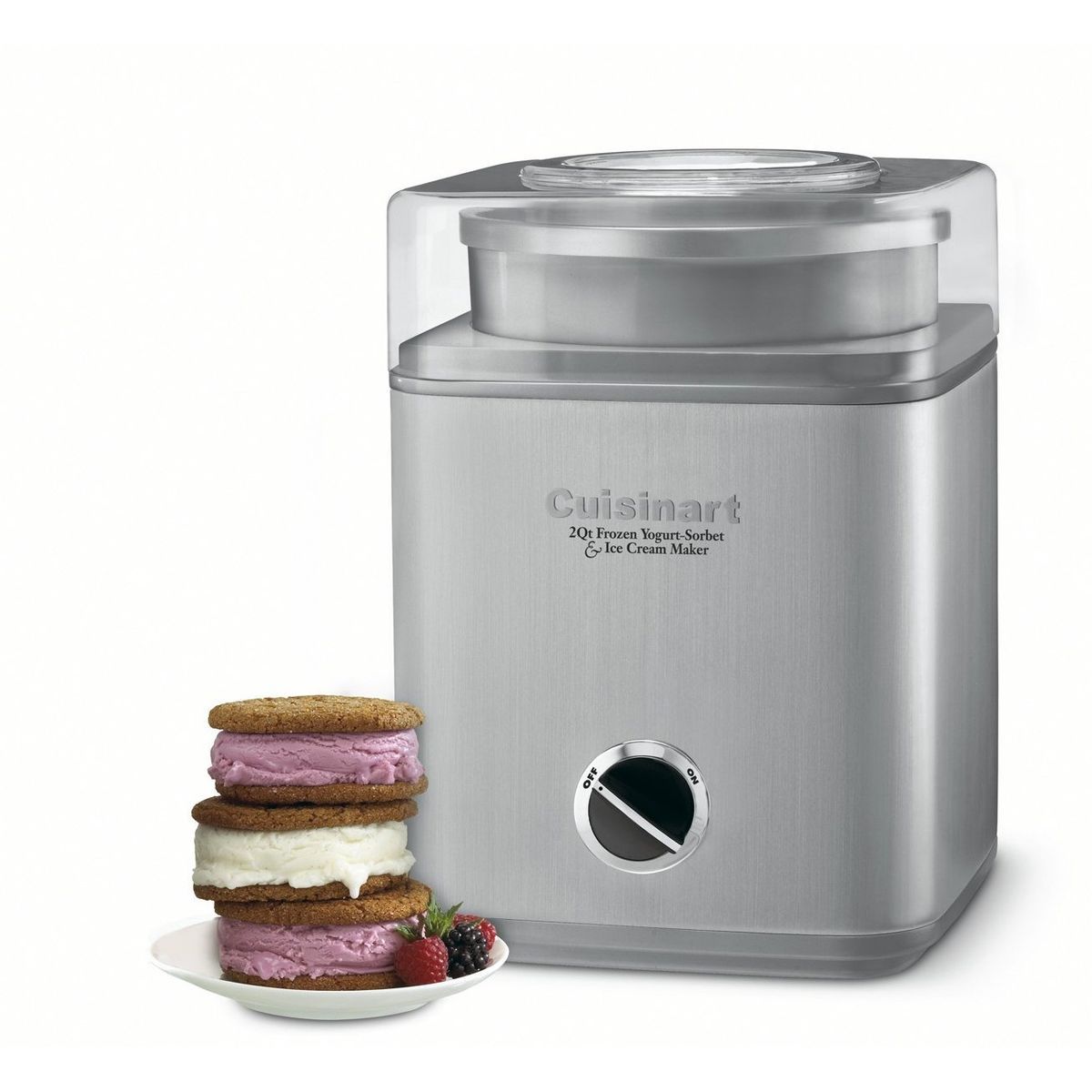   ICE 30BC Pure Indulgence 2 Quart Automatic ICE CREAM MAKER, 