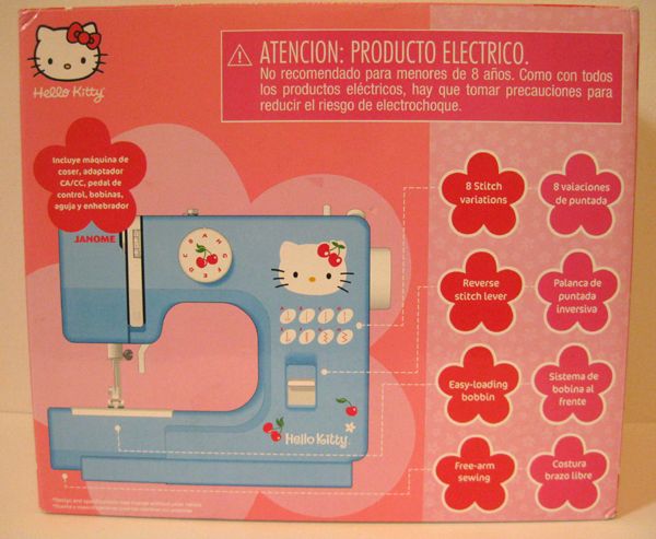 Adorable Hello Kitty Janome Sewing Machine Complete in Great Condition 