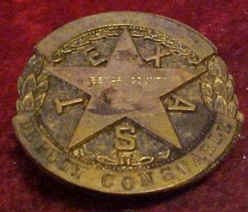 Old Bexar County Deputy Constable Badge San Antonio Texas