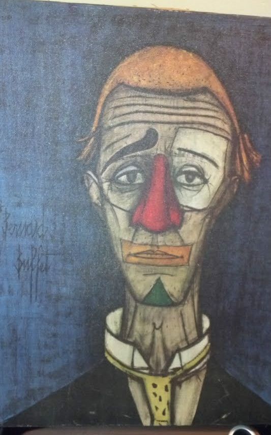 Bernard Buffet Tete de Clown C 1955