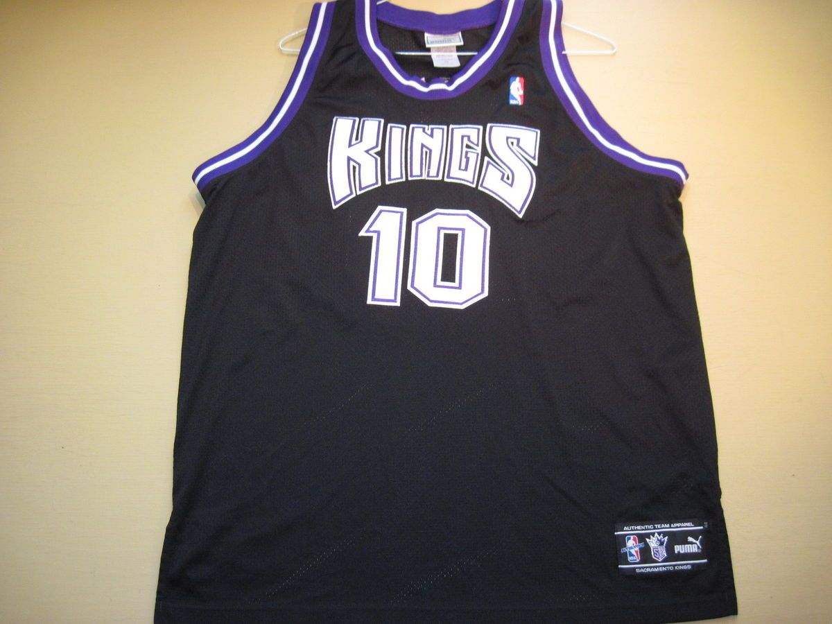 Vintage Authentic Mike Bibby Sacramento Kings Puma Jersey 48 Sewn Mint 