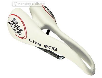 Selle SMP Lite 209 Carbon Rail SMP4BIKE Saddle White