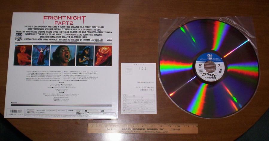 Japan LD Fright Night Part 2 Digital Sound Stereo Super RARE