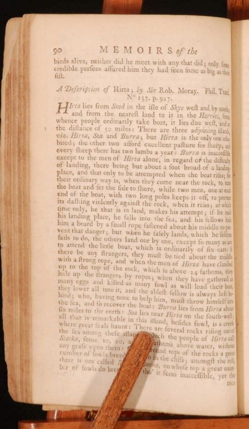 1739 Memoirs of The Royal Society by Benjamin Baddam