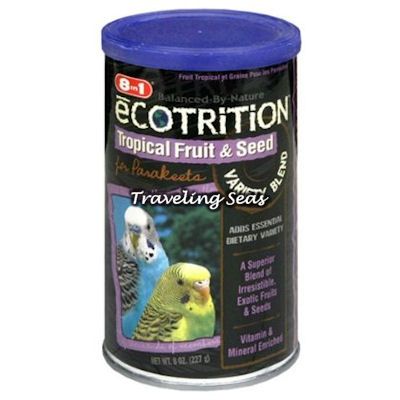 Ecotrition Fruit N Seed Parakeet Bird Treat 8oz