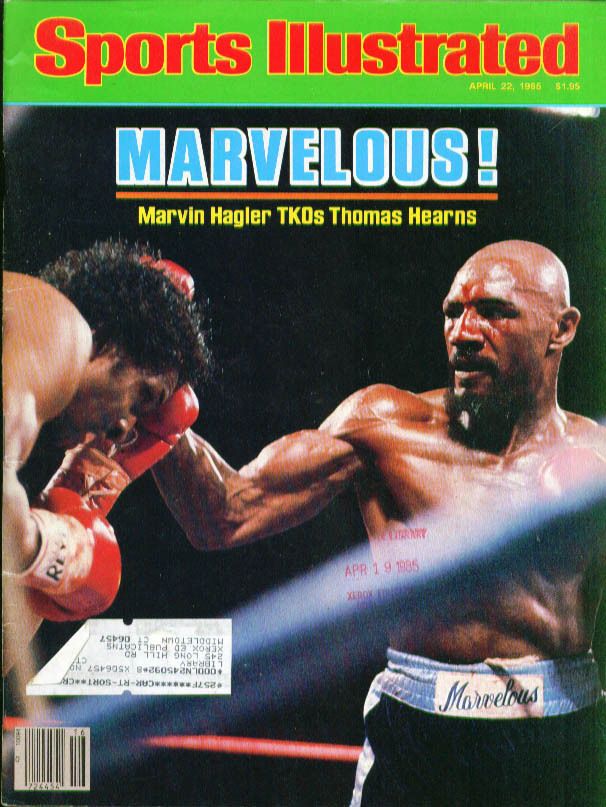   Marvin Hagler Thomas Hearns Bernhard Langer 4 22 1985