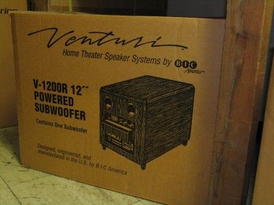 BIC America Venturi V1200 Powered Subwoofer 170 Watt