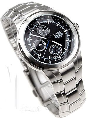 RELOJ CASIO EF 305D 1a EDIFICE ACERO INOX CRONOGRAFO ANTIRAYAS