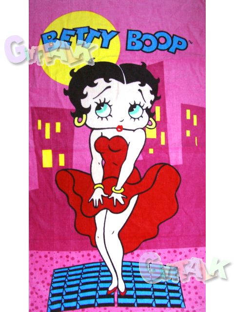 New Betty Boop Bettyboop Cotton Bath Shower Towel A 44 x 24