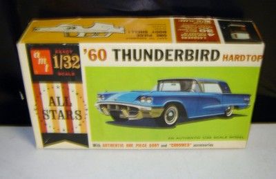   OPEN KIT VINTAGE AMT 7103 50 EXACT 1/32 Scale OLD 1960 T BIRD HT MIB