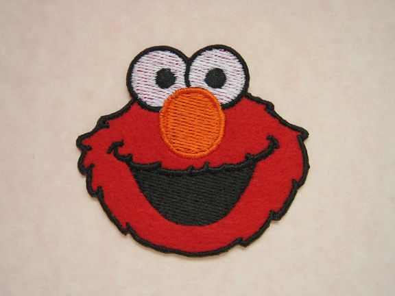   Embroidered Iron On Patch/Applique/Badge Sesame Street bags kids DIY