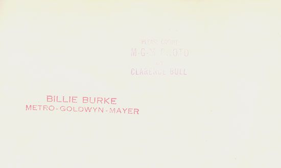 Inscribed the year after Burke appeared in The Wizard of Oz.