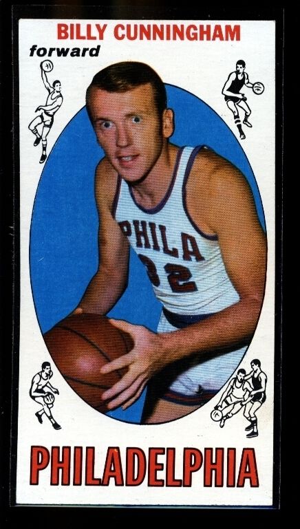 1969 70 TOPPS #40 BILLY CUNNINGHAM PHILADELPHIA 76ERS ROOKIE EXMT 