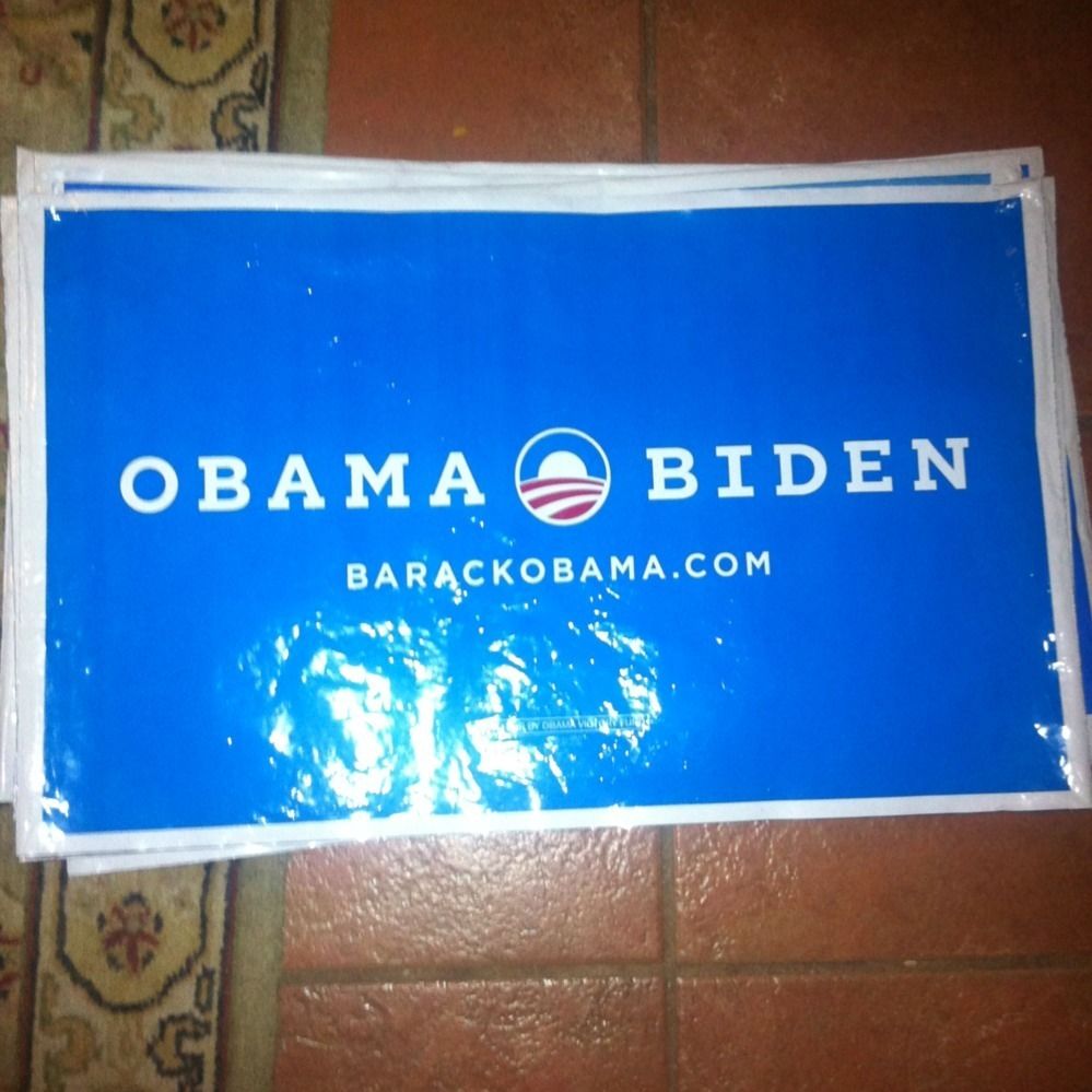 Barack Obama Joe Biden Official 2012 President Sign All Weather Yard 