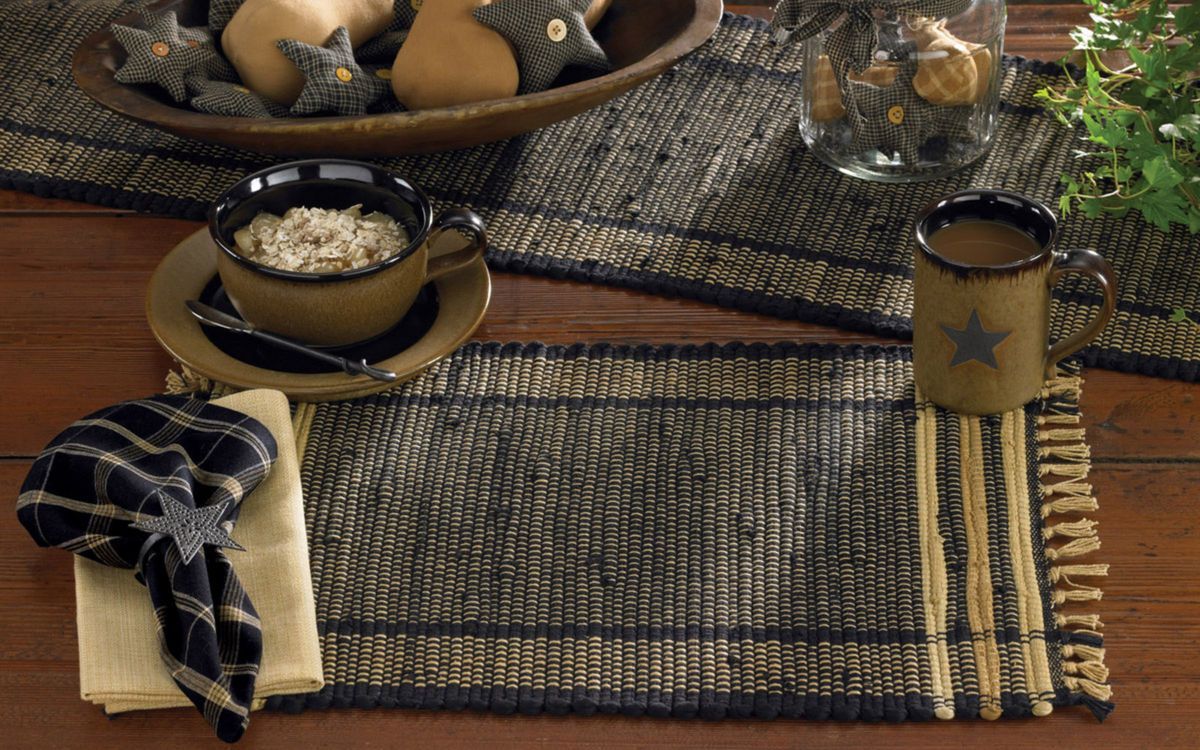   Park Designs Blackstone Chindi Placemats Napkins Choice of Sets