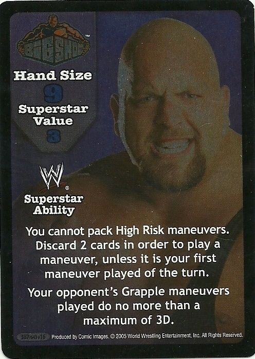 WWE Raw Deal SS3 RARE Foil Big Show Superstar Card