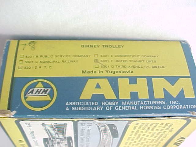 AHM Birney Trolley 5301 G Third Avenue Ry System in A Box