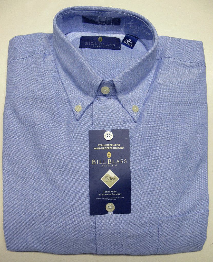 New Bill Blass Mens Premium Dupont Teflon Oxford Shirt