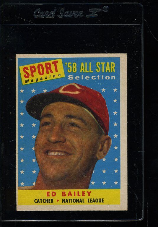 1958 TOPPS #490 ED BAILEY ALL STAR EXMT *32957