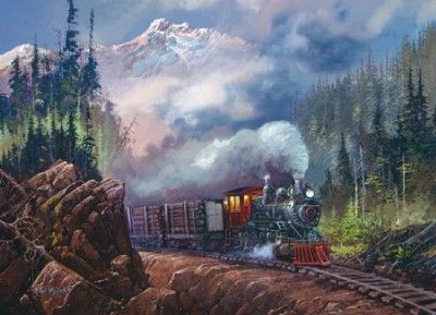 RAILWAYS JIGSAW PUZZLE PLACERVILLE TED BLAYLOCK