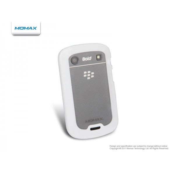 Momax I Case Pro for Blackberry Bold 9900 White Free Screen Protector 