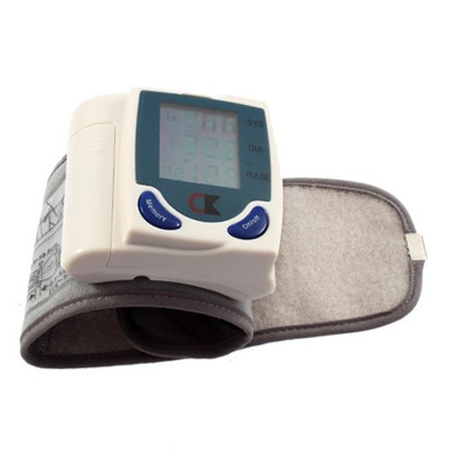 Digital Wrist Blood Pressure Monitor Heart Beat Meter