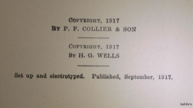 The Soul of a Bishop ~ H.G. Wells ~ 1st/1st ~ 1917 ~