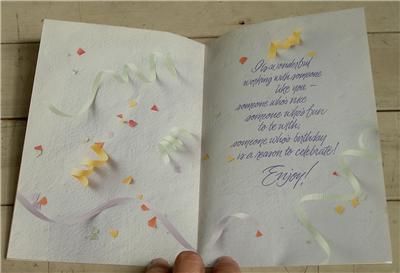 NEVER USED Vintage Happy Birthday Co Worker Greeting Card, GREAT COND