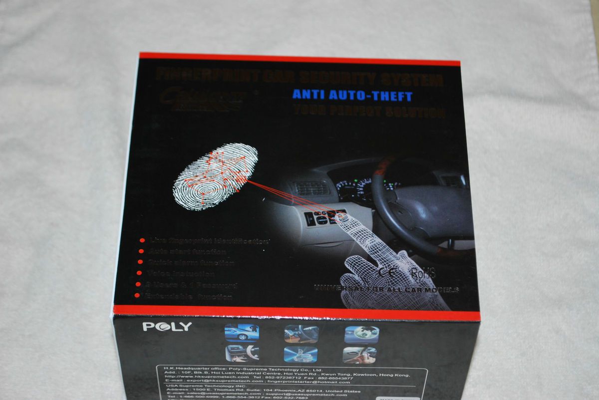 Biometric Fingerprint Vehicle Alarm System