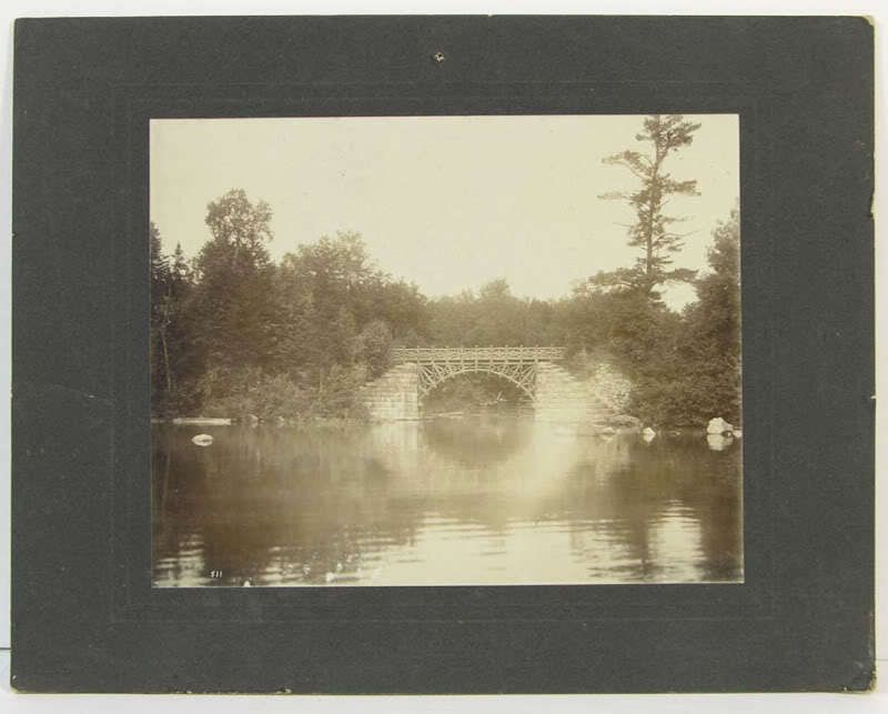 Blue Mountain Lake Memorial Bridge c1890 Kellogg Ilion