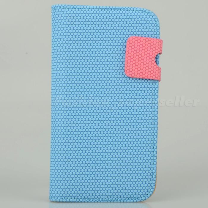 Blue Ball Pattern leather Case Card Pouch for Samsung Galaxy S3 