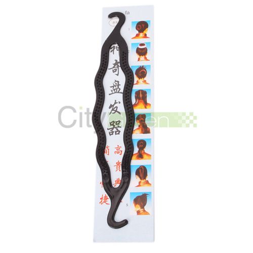 Black Magic Bun Hair Twist Styling Braid Tool Care Clip New 