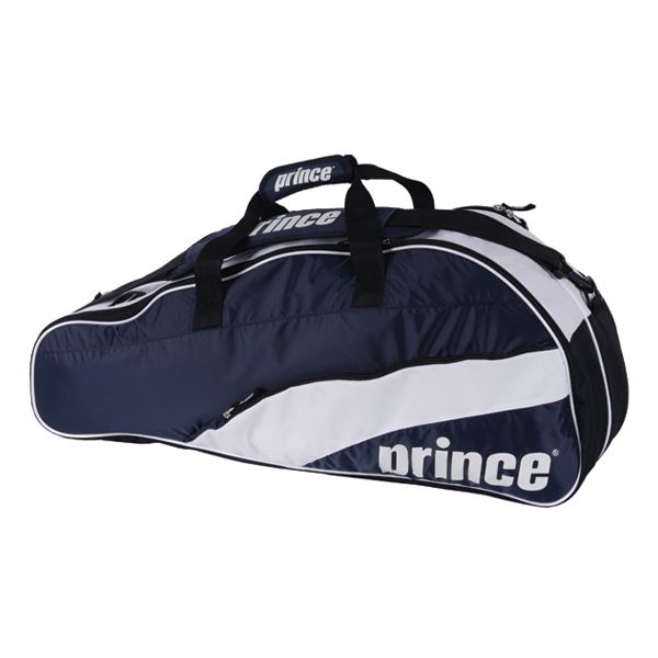 team navy six pack tennis bag style number 6p774 411