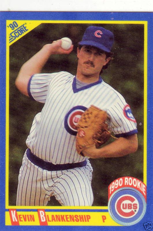 Kevin Blankenship Cubs P 1990 Score 646 Rookie