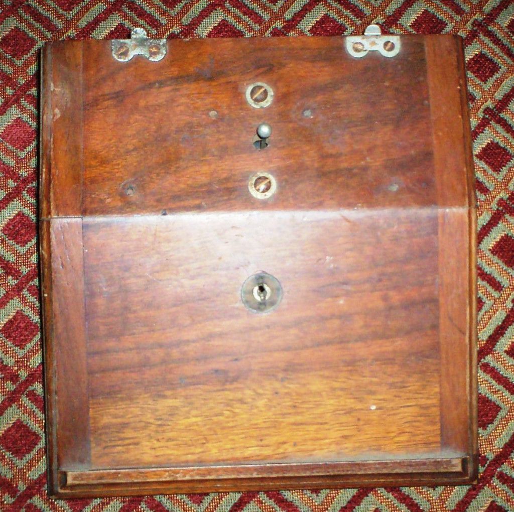 EXTREMELY RARE ANTIQUE TELEPHONE PART GILLIAND BLAKE FIDDLEBACK SHELF