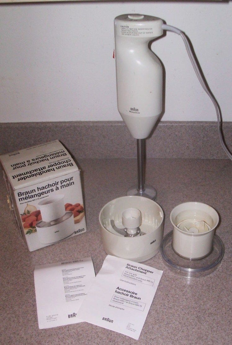 Braun Immersion Blender Mixer 6  Speed Commercial Quality & Chopper 