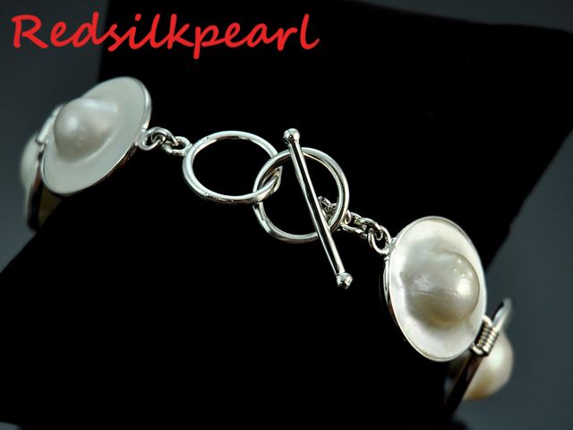 Gorgeous 20mm White Biwa Keshi Freshwater Pearl Drop Stud Earrings 