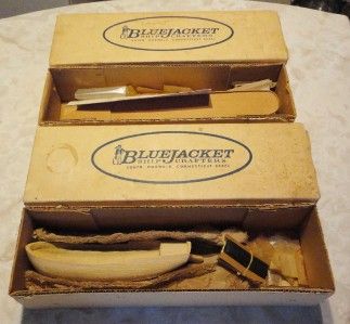 Vintage Lot Bluejacket Wood SHIP Model Models N ORG Boxes