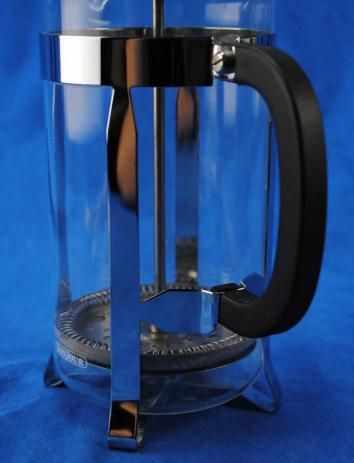 Bonjour French Press Coffee Maker Tea Brewer Chrome Glass