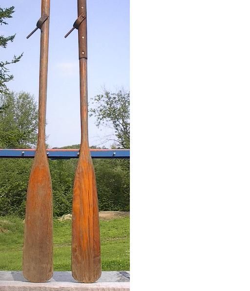 Antique Wooden Boat Oars Paddles 72 Long Old Vintage