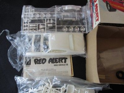 Vintage AMT Model Car Kit Bob Hamilton Red Alert Chevy Chevelle SS 1 