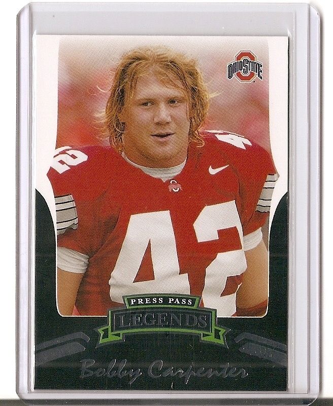 2006 Press Pass Legends Football Rookie Bobby Carpenter Ohio St 