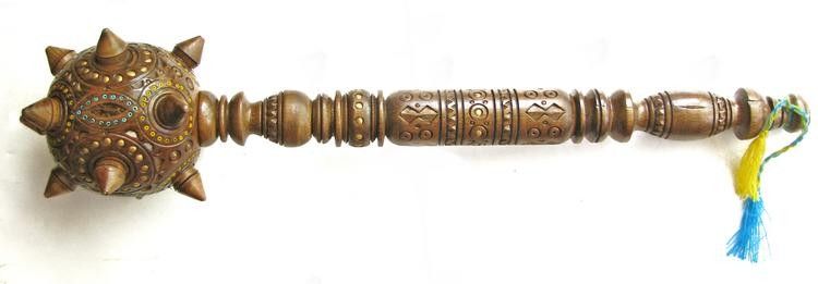 UNIQUE Ukrainian Wooden Large Mace. Bohdan Khmelnytsky Ukraine